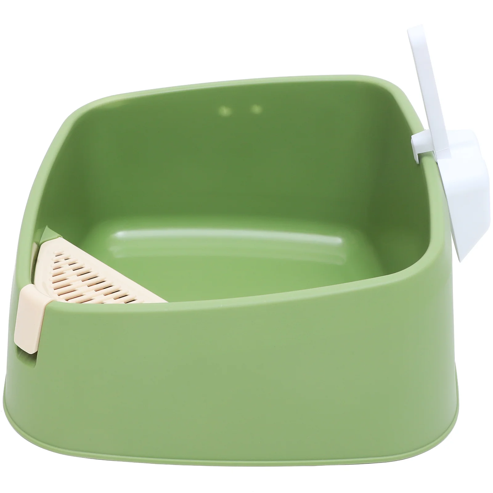 

1Pc Plastic Detachable Cat Litter Box Spill Prevention Toilet (Random Color)