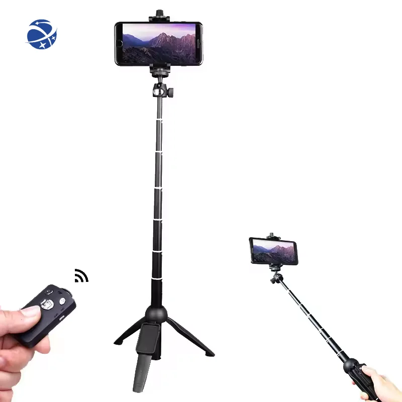 KALIOU  3 in 1 YUNTENG 9928 Tripod Monopod Selfie Stick with Remote Shutter Control Phone Clip Holder  Phone Tripod