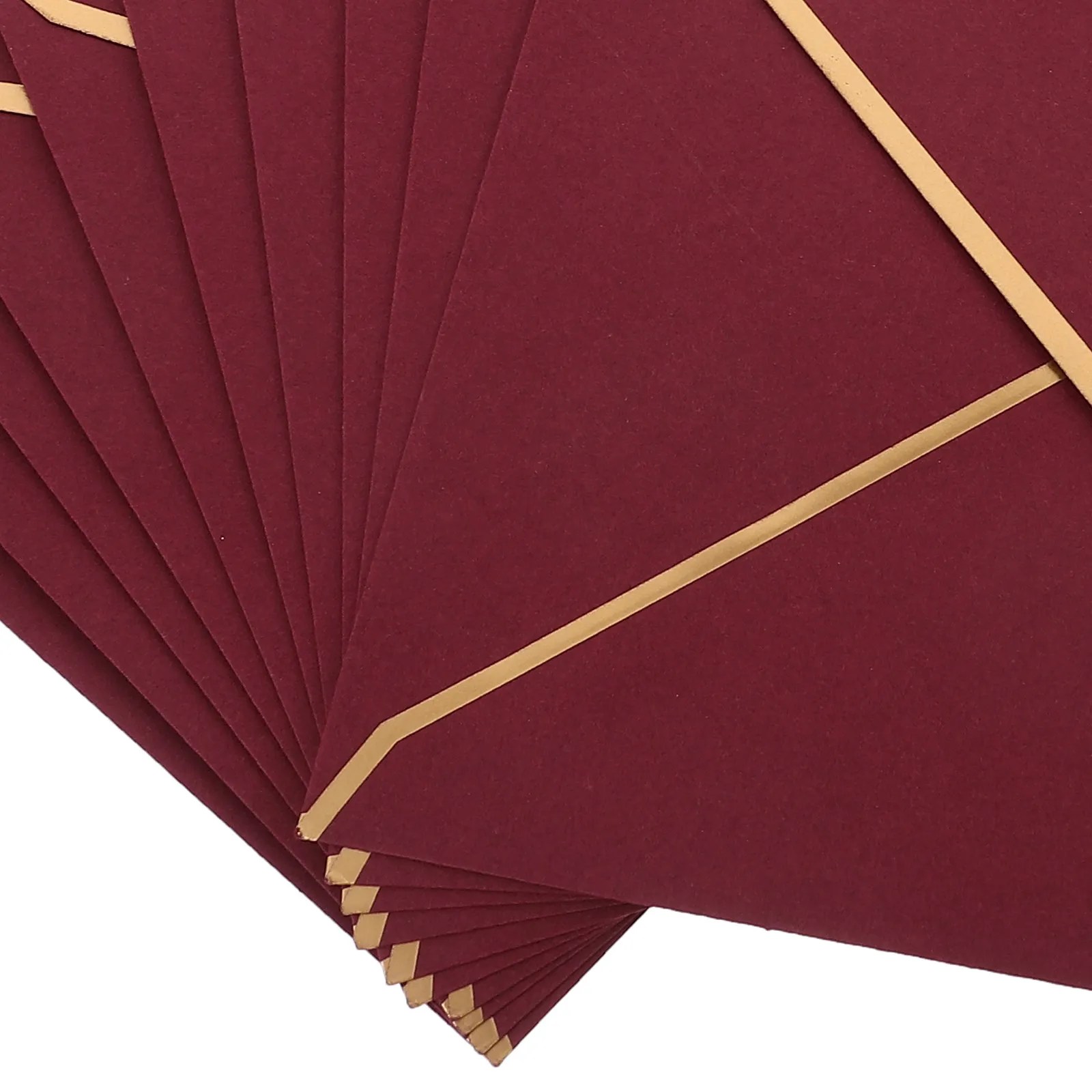 

10Pcs Business Invitation Envelopes Solid Color Retro Design for Wedding Birthday Party Letter Paper Cover Stationery Supply