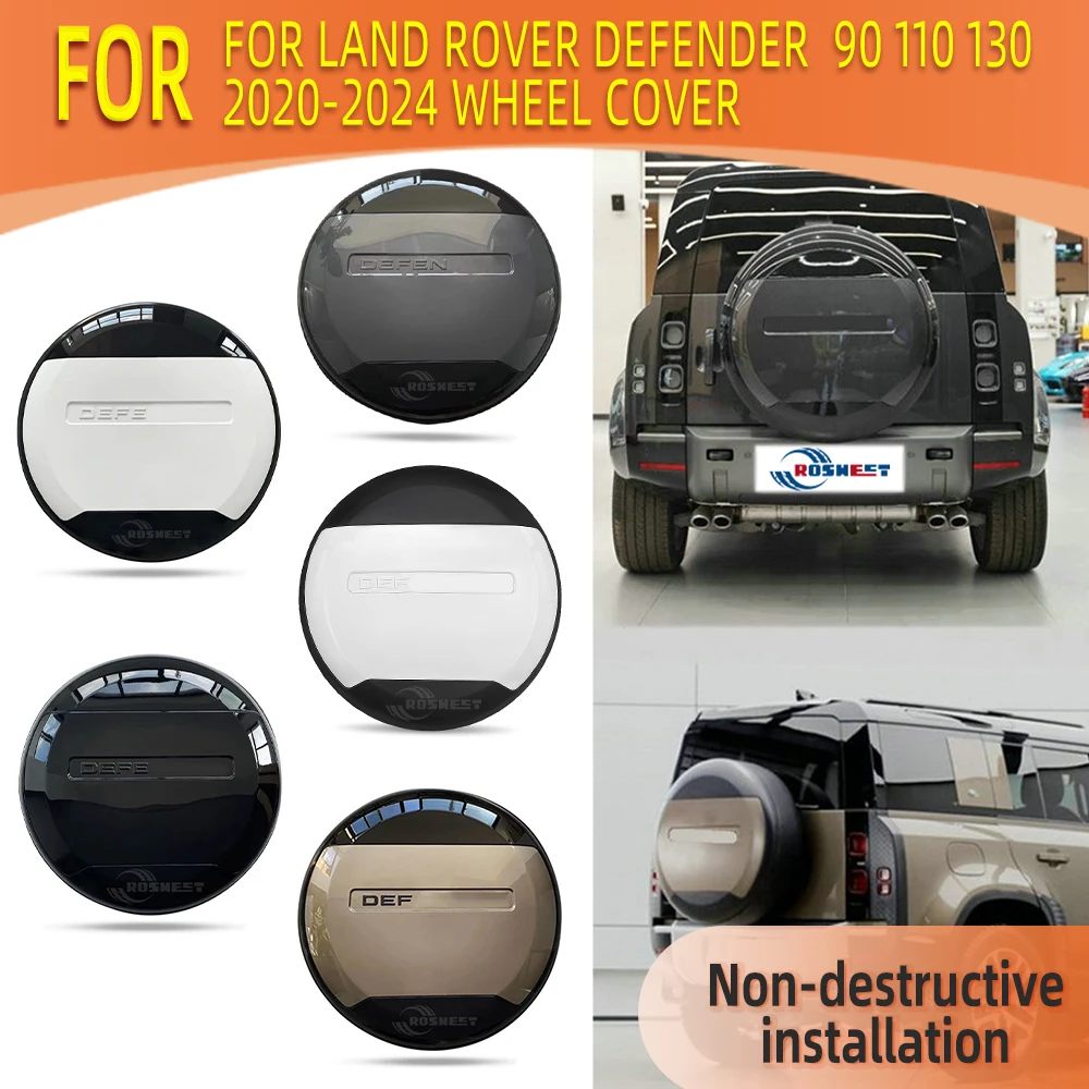 For Land Rover Defender 90 110 130 2020 2021 2022 2023 2024 L663 Tire Protective Cover Spare Car Decoration Accessories