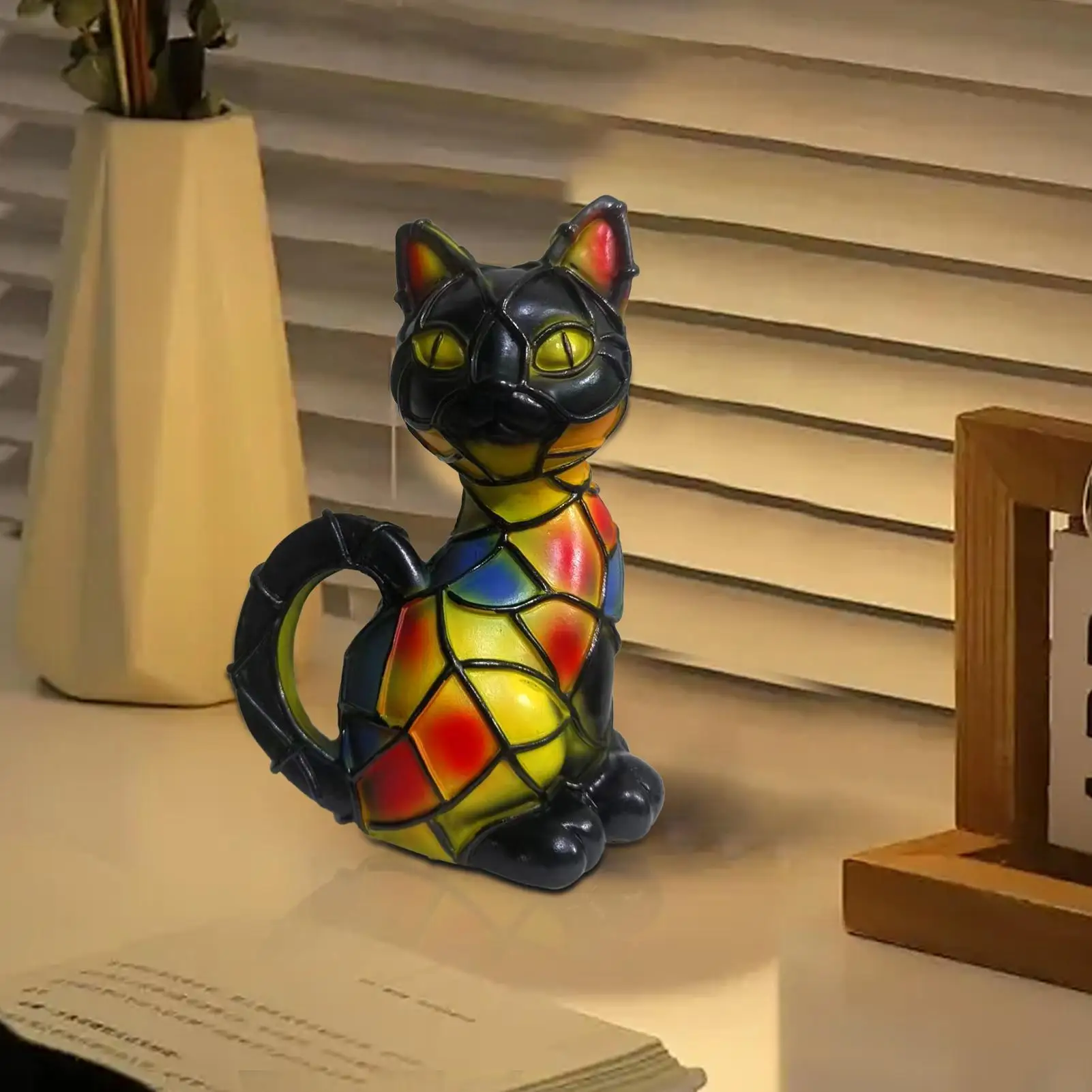 Lampu LED Corgis dan Lampu Pug Seri Anjing Seni Lampu Malam Resin Berwarna Lampu Malam Meja Prancis Dekorasi Meja Anjing Peliharaan Lucu