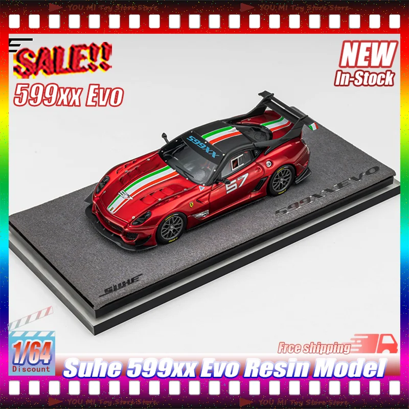 

1:64 Suhe 599xx Evo Resin Car Models Limited Edition High End Static Vehicle Replica For Adult Car Collectors Collection Display