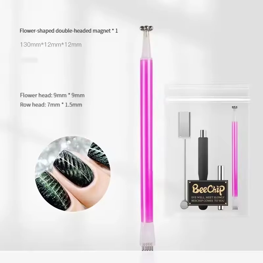 4 pezzi multifunzionale per nail art magnete pietra modello assorbente gel per unghie barra magnetica in cristallo set di strumenti per il miglioramento delle unghie principali