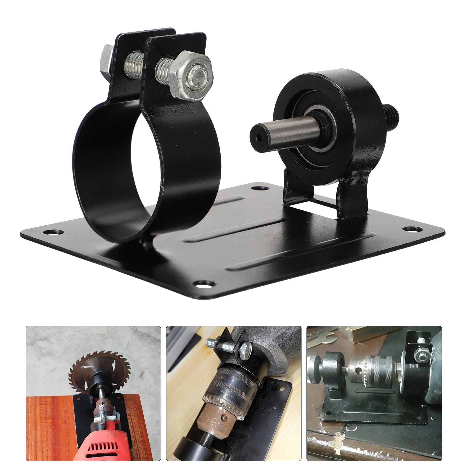 

Aluminum Alloy Cutting Bracket Seat for Electric Drill Screw Holes Suitable for Wood Plastic Metal Grinding Polishing Machine