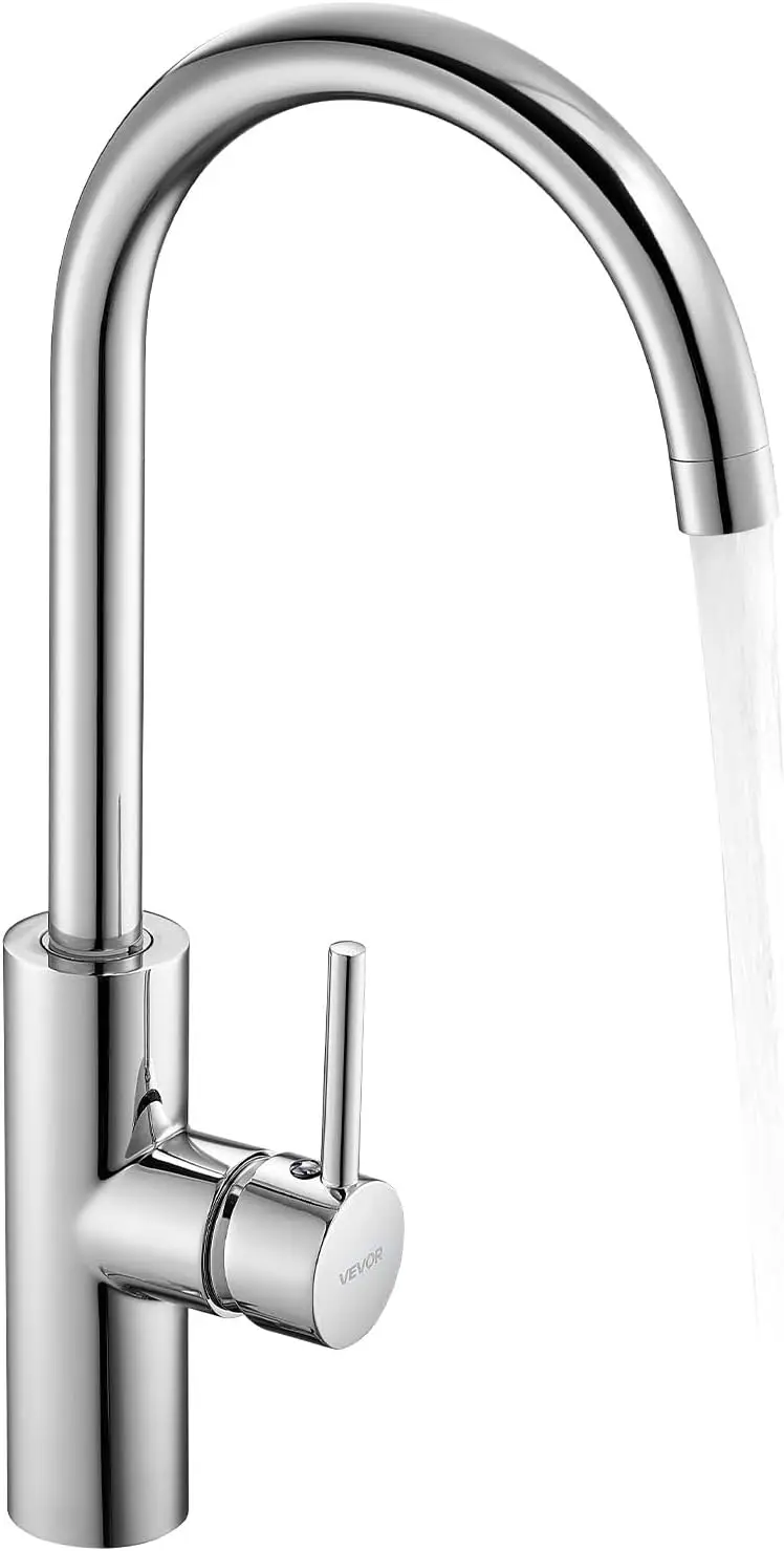 

Touchless Kitchen Bar Sink Faucet, Single Handle Automatic Motion Sensor Bathroom Faucet, Hands-Free Adjustable Cold Hot W