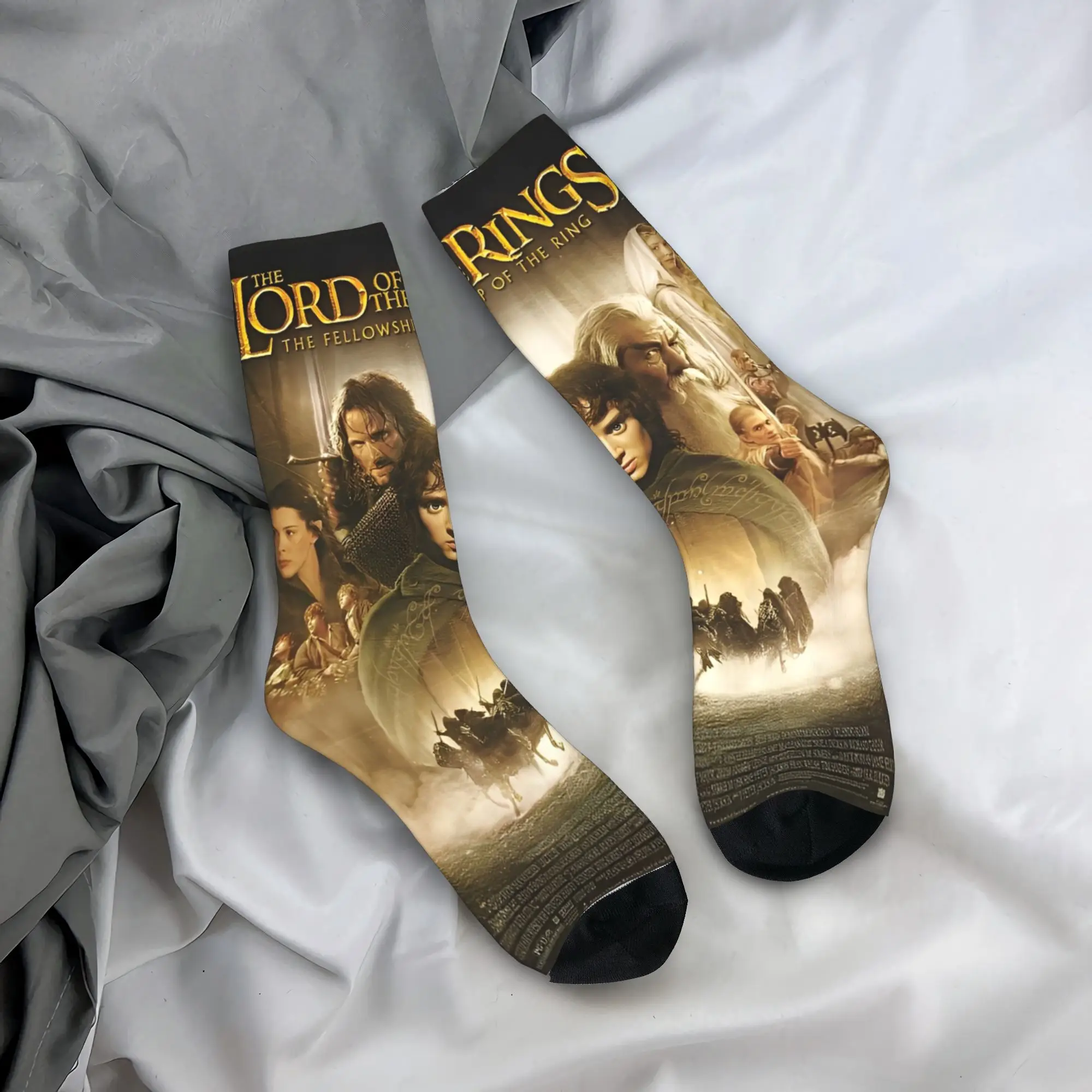 

Men Socks L-Lords Of The R-Rings Stockings Non Slip Soft Socks Winter Harajuku Custom Skateboard Socks