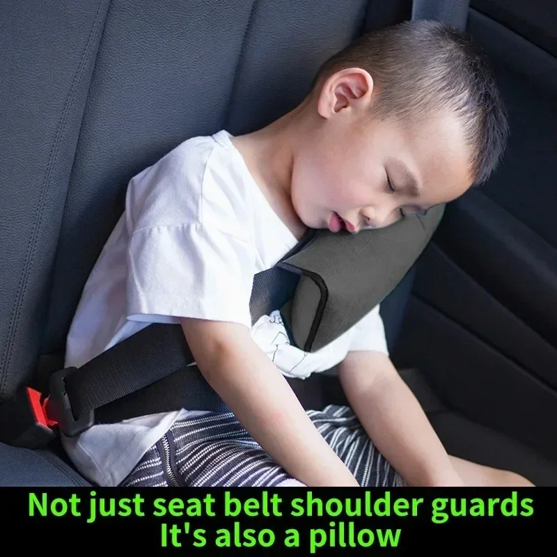 Protector de hombro para niños y coche, funda de felpa para cinturón de seguridad, almohada bonita para el cuerpo