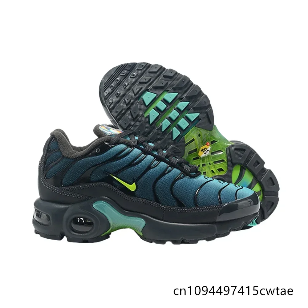 

Nike Original Air Max Plus Tn Kids Легкие удобные противоскользящие износостойкие спортивные кроссовки на воздушной подушке Черный Темно-зеленый