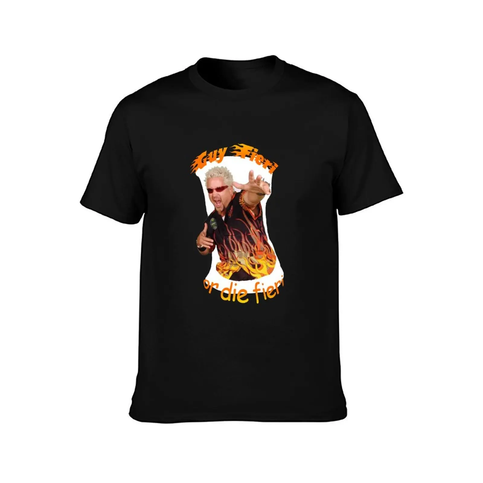 Guy Fieri or Die Fieri- Flavortown Edition T-Shirt, Summer Casual Cotton Tee, Oversized Streetwear Tops, Vintage Graphic Print