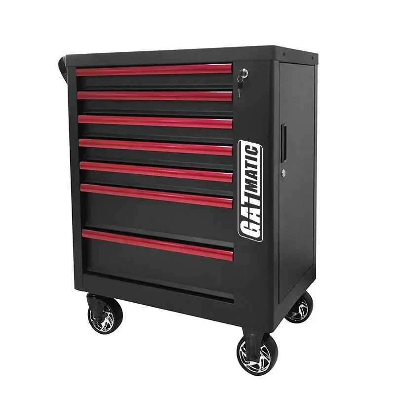 Custom 7-Drawer Steel and Wood Garage Workshop Tool Cabinet Cart Trolley OEM Supported Metal Material Box Set