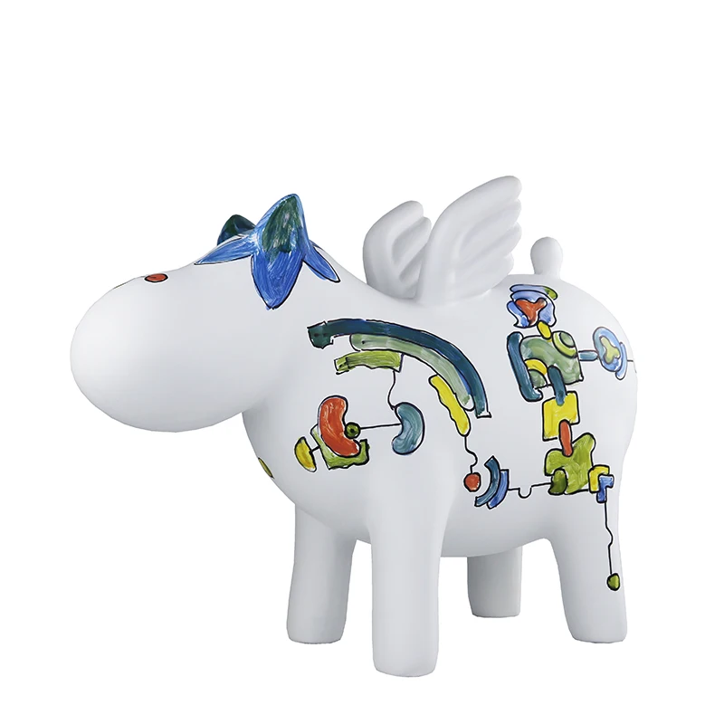 

Colorful Unicorn Cartoon Creative Modern Home Crafts Decoration Study Toy Room Living Room Bedroom