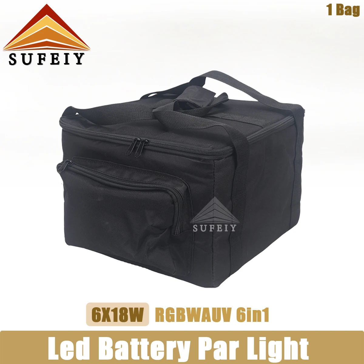 

No Duty Only 1pcs Bag For Battery Operated Wedding Uplight 6x18w RGBWAUV Led Wireless DMX Wifi Remote Control Dj Par Sound Party