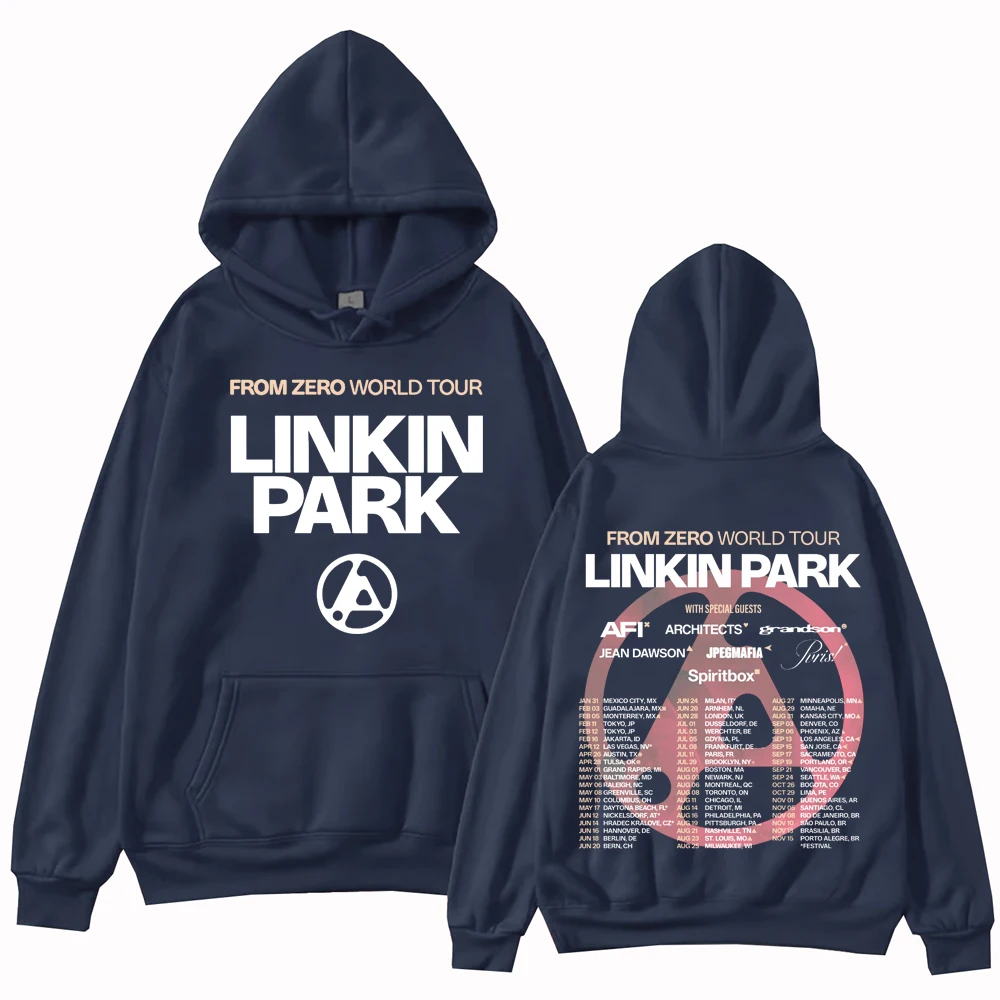 Linkin From Zero World Tour 2025 Hoodie Harajuku Hip Hop Pullover Tops Sweatshirt Gift