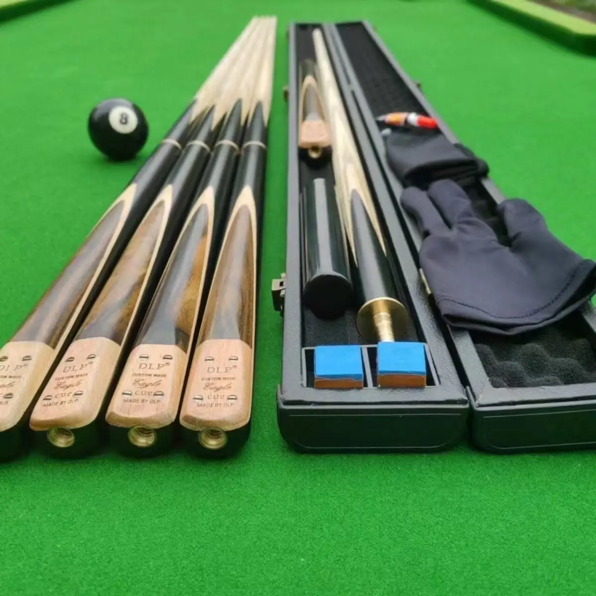 

Top-grade Billiard Cue – Made from Premium Ash Wood Hand-polished 3/4 Split Design Suitable for Black Eight & Snooker