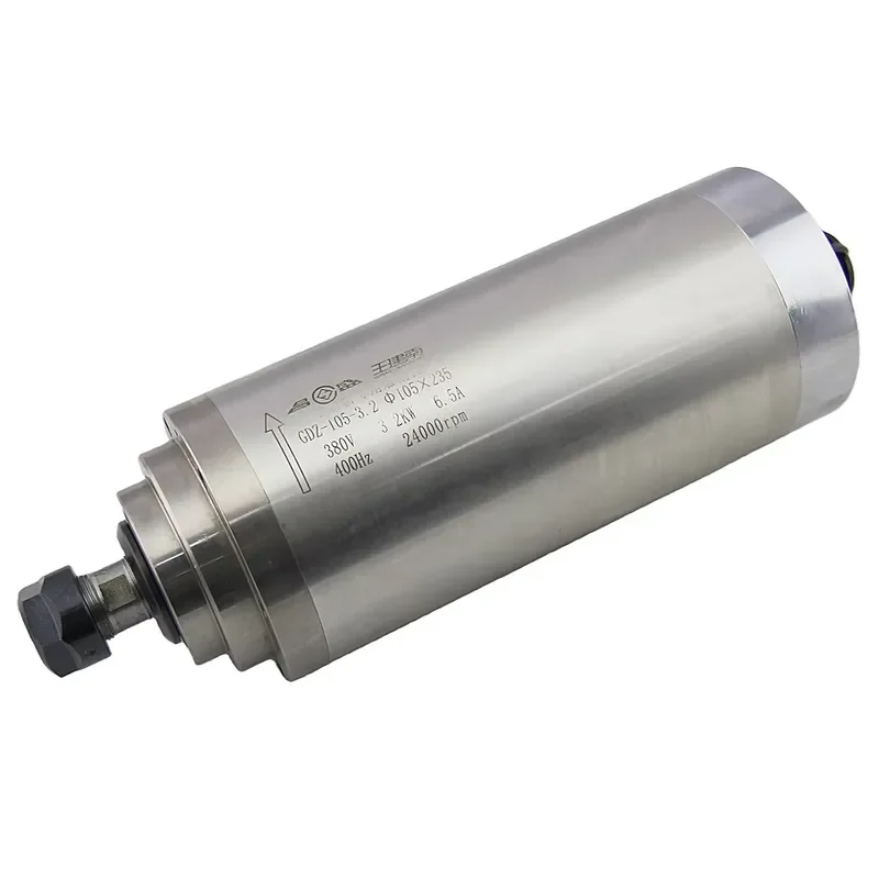 GDZ-105-3.2 3.2KW CNC Spindle Motor 105MM 3.2KW ER20 24000rpm Water Cooling CNC Router Spindle Water Cooled Machine Tool