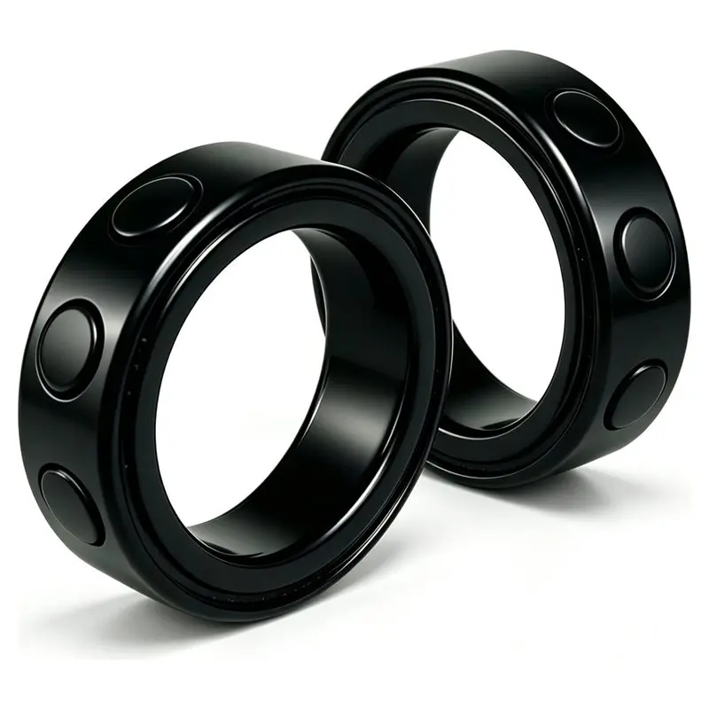[NEW!】 Wireless Bluetooth Smart Ring Fingertip Remote Control Ring Scroller Page Turner For Mobile Phone Tablet 2PCS