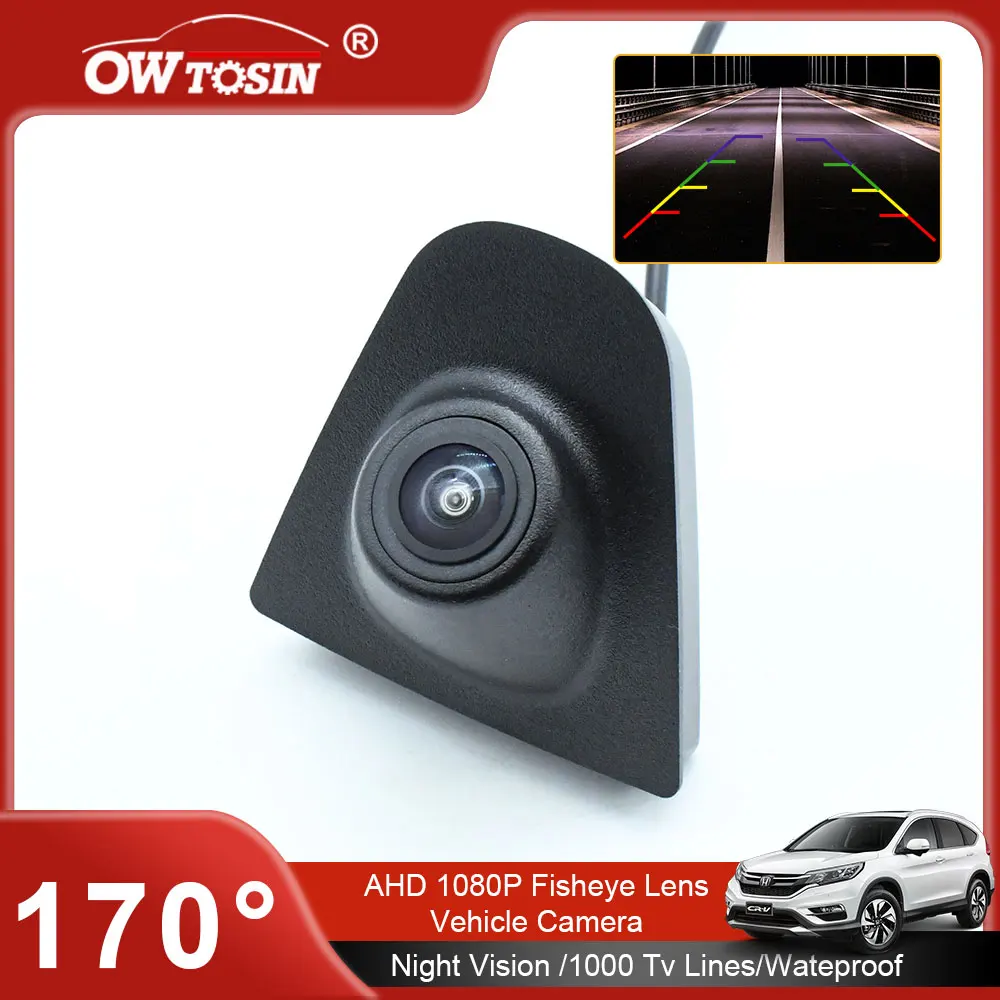 For Honda Fit CRV Accord Civic City 2006 2011 XR-V Odyssey Spirior Vehicle Logo Front View Camera AHD 1080P 170°Car Camera