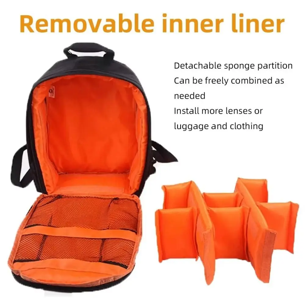 Multi-functional Camera Bag Wear Resistant Padded Dividers Camera Storage Bag Waterproof Durable Camera Lens Pouch Travel