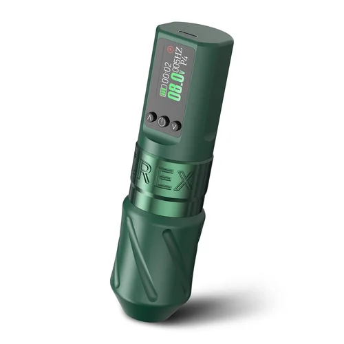 Máquina de tatuaje inalámbrica T-Rex, pluma de tatuaje multifuncional con batería de tatuaje de 1600mAh, pluma de tatuaje rotativa, longitud de carrera de 3,5mm