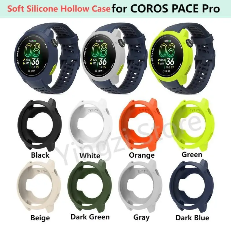 Soft Silicone Hollow Case for Coros Pace Pro Smart Watch Strap Soft Protective Bumper Shell for COROS PACE Pro Accessories