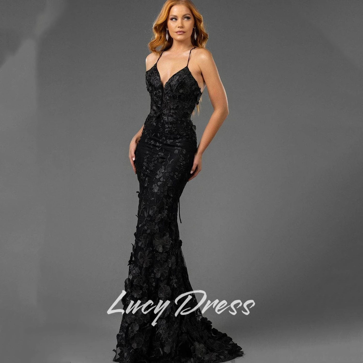 

Lucy Customized Mermaid Women's Dress for Wedding Guest Elegant Happy Sharon Evening Dresses Prom Dresses Wedding Party Dress