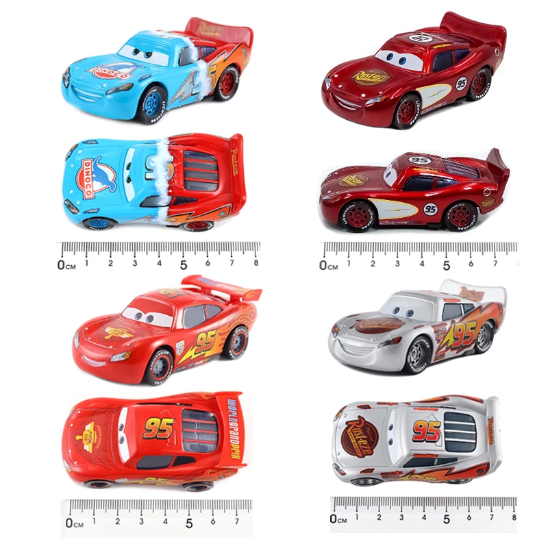 Pixar Cars 95 Lightning McQueen 1/55 Metall-Druckguss-Modellauto Legierungsmaterial Sammlerstücke Kinderspielzeug Weihnachtsgeschenke – Detail 8