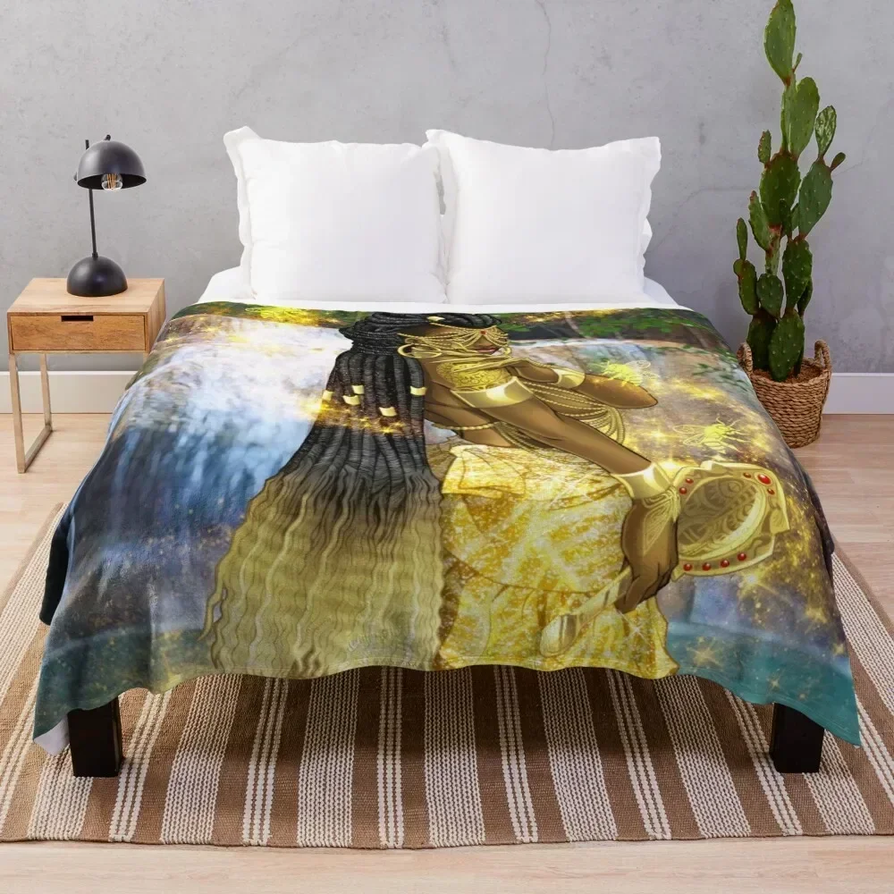 

Oshun Throw Blanket Warm Accent Blanket for Living Room Decoration