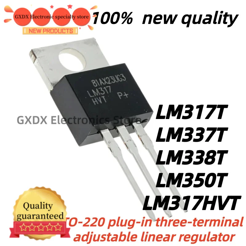 10piezas 100% Nuevo Quality LM337 LM338 LM350 LM317 LM317T TO220 LM337T LM338T LM350T LM317HVT Voltage Regulator IC TO-220