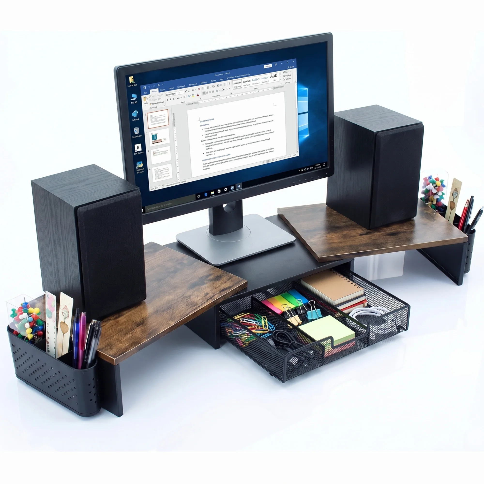 Monitor Riser Stand - Modern Minimalist PC Monitor Riser Metal