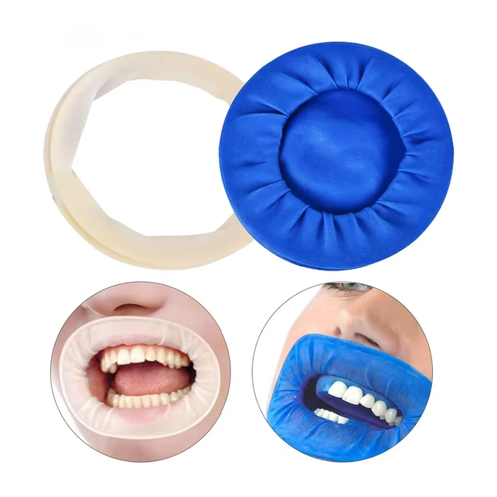 

10Pcs Dental Disposable Rubber Sterile Mouth Opener Oral Cheek Expander Retractor Rubber Retractor Rubber Barrier Dentistry