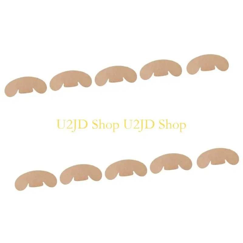 U2JD 10Pieces Hat Liner Sweat Absorber Adhesive Strips Hat Sweat Pad For Baseball Caps For Running And Hiking Use