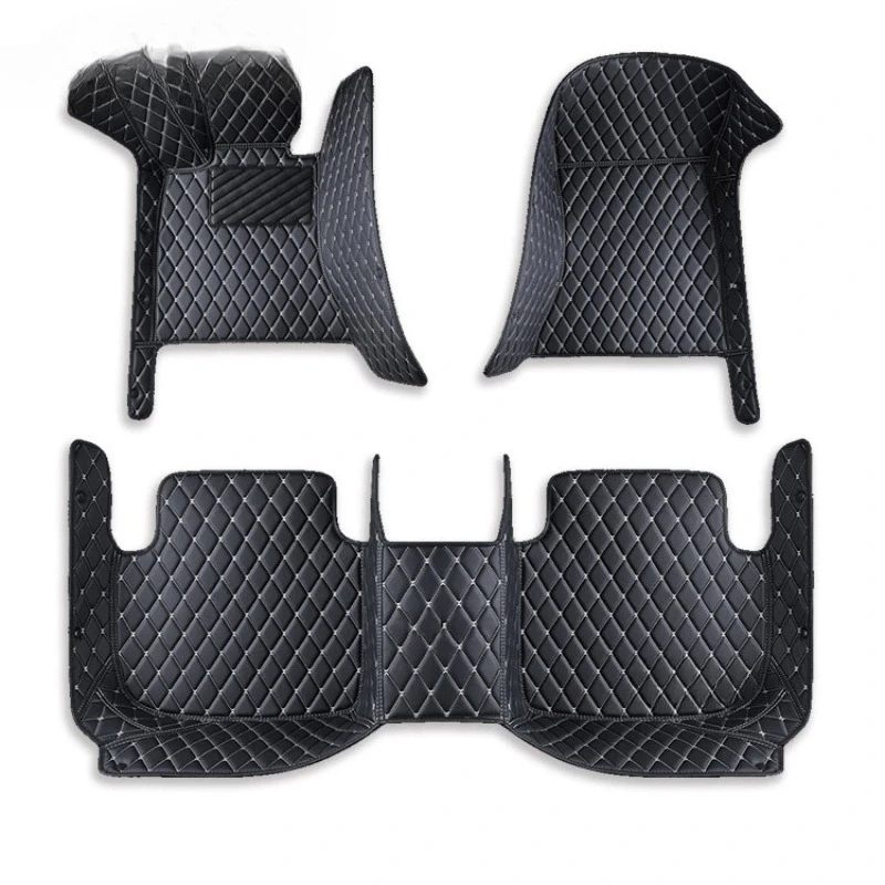 

Car-specific fully enclosed black leather floor mats, leather original car floor mats