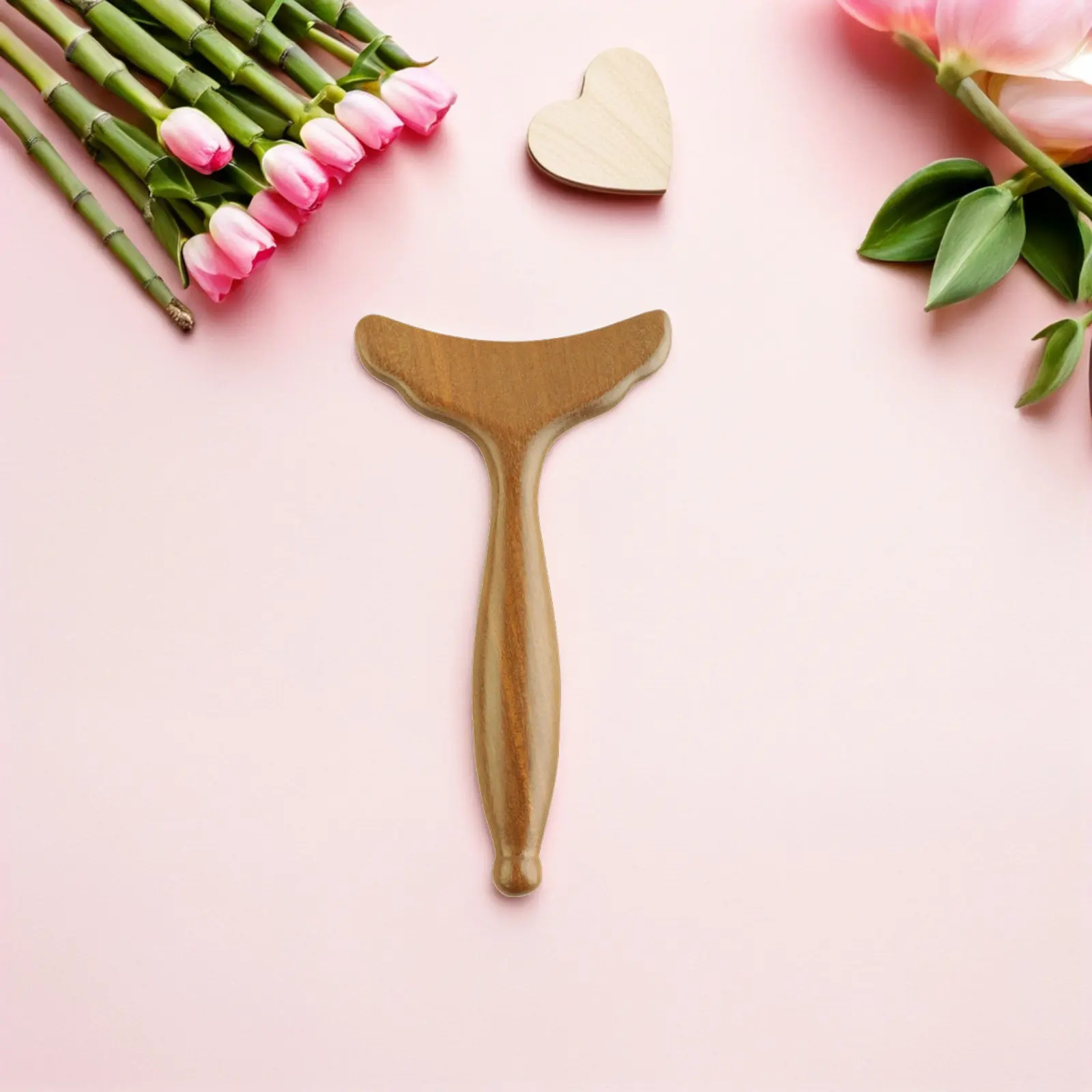 

Массажный инструмент Гуаша из сандалового дерева для лица, шеи и тела - ручная скребковая пластина для снятия мышечного напряжения и улучшения контура кожи