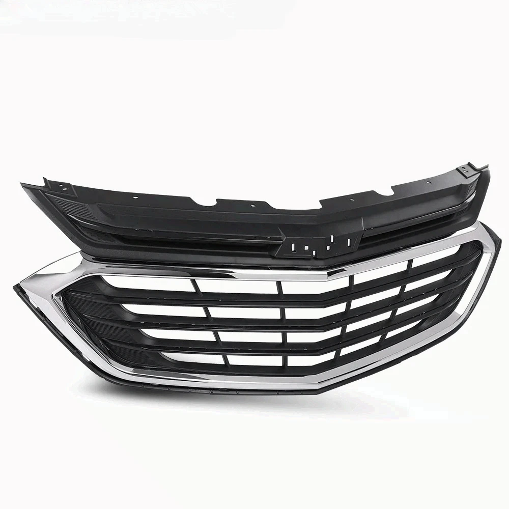 Fit For 2018-2020 Chevrolet Equinox Front Bumper Upper Grille Grill Chrome Mesh