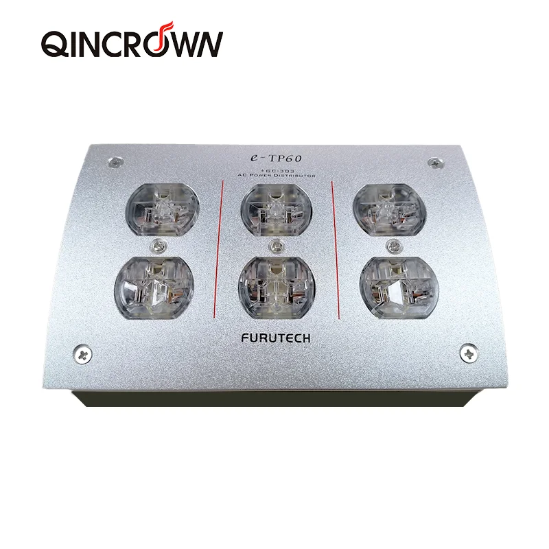 FURUTECH E-TP60 US Power Strip AC 125V-250V 50/60Hz 15A 15amp IEC Inlet Electrical Plug Socket Power Filter