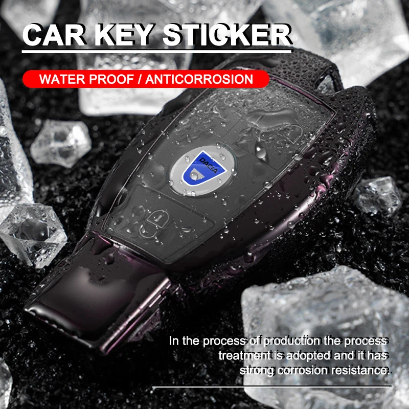 

Dacia 14 мм 5/10 шт., наклейка с эмблемой автомобиля, ключ управления автомобиля, логотип, подходит для Dacia Sandero Duster Jogger Spring Logan Bigster Lodgy Stepway