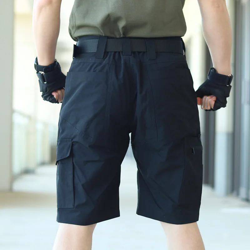 새로운 전술 작업 바지 남자 위장 반바지 야외 멀티 포켓 캐주얼 카고 짧은 바지 빠른 건조 내마 모성 반바지 남성