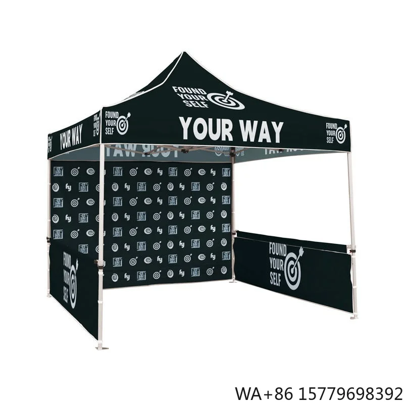 Free Design Custom Printed Aluminum Folding Trade Show Tent Pop up Canopy Gazebo Awning Shelter Marquee for Outdoor Use