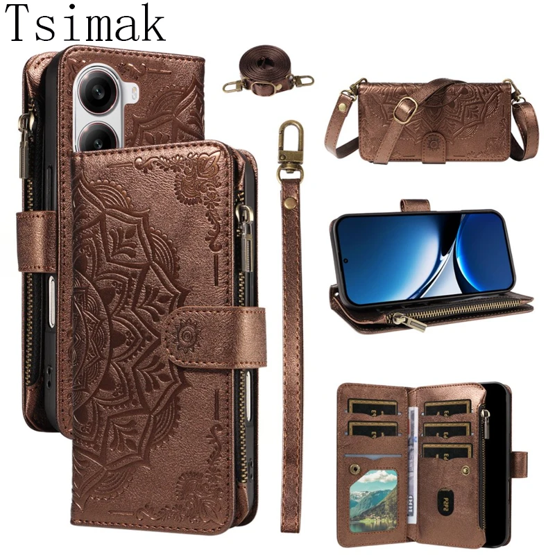 Flip-Handyhülle für Xiaomi Poco X8 Pro Max X8Pro X6 F6 M6 X7 M7 F7 M8 M8S F8 Ultra 5G Lederhülle mit 9 Kartenfächern Coque Fundas