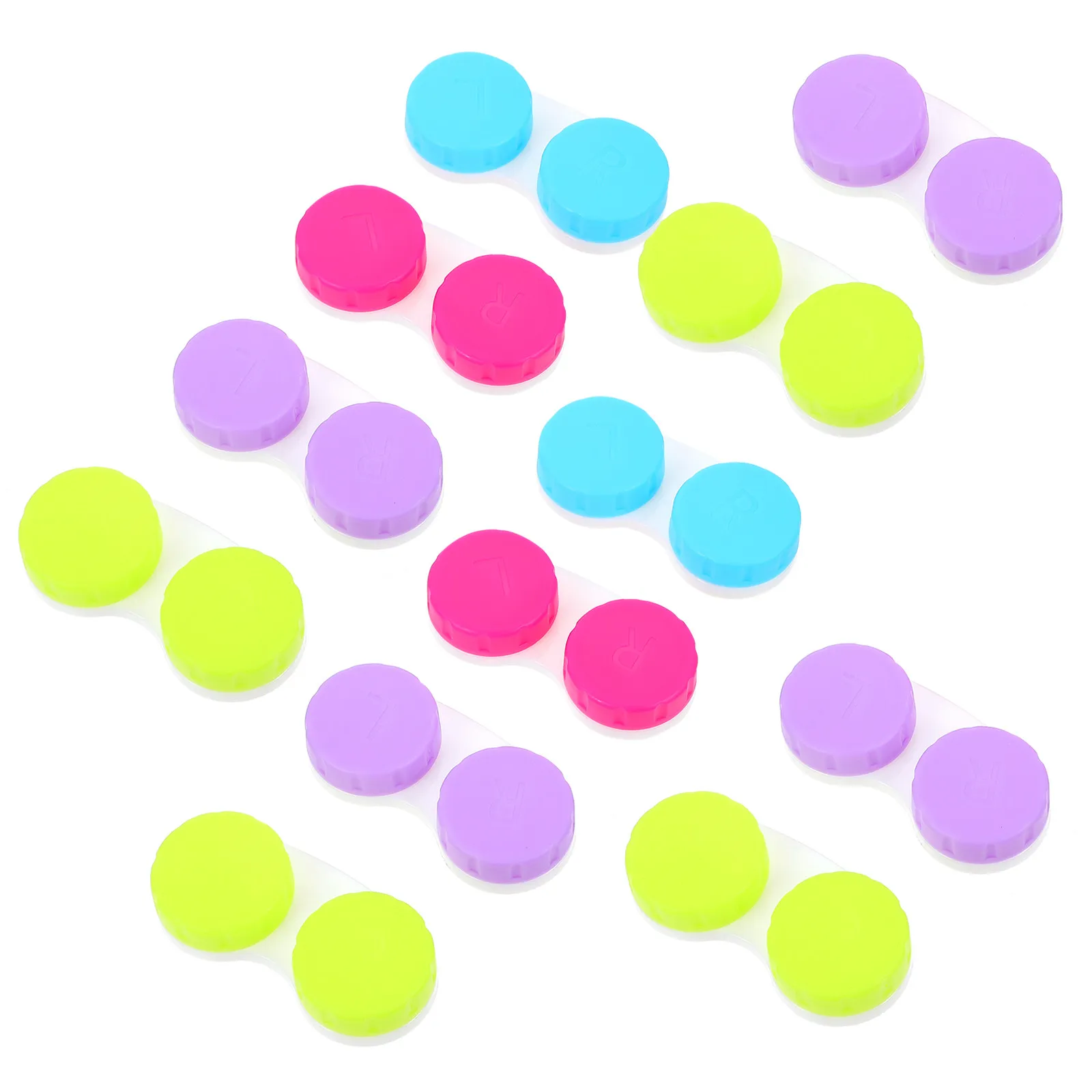 

30 шт. портативных легких футляров для линз, дорожный контейнер для хранения, прочный пластиковый кейс для линз