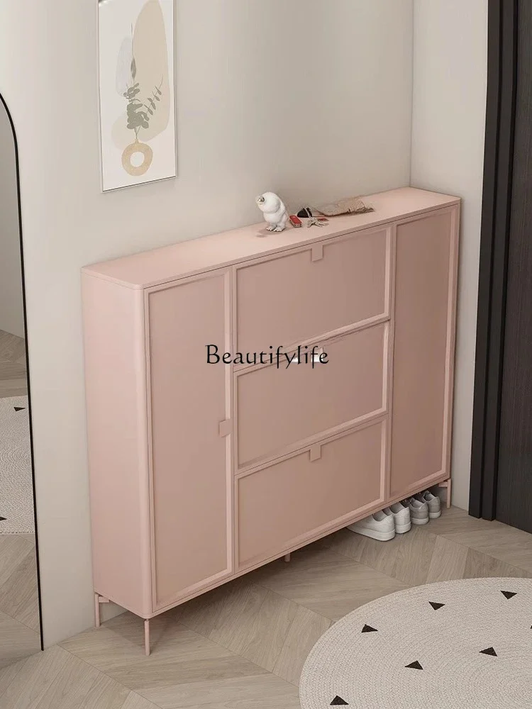 

LJYFlip Shoe Cabinet Ultra-Thin Simple Modern Small Apartment Entryway Cabinet Storage Shoe Rack