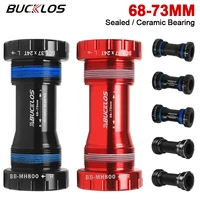 BUCKLOS 24mm soporte inferior de bicicleta roscado BSA BB68/73 bicicleta BB MTB soporte inferior de carretera sellado/cerámica Baering piezas de ciclismo