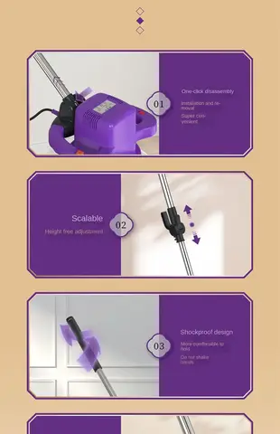 Hushållsgolvvaxnings- och poleringsmaskin kakel marmor trä 220V hastighetsreglering handhållen markartefakt 6 best sales marmorpoleringsmaskin - №6