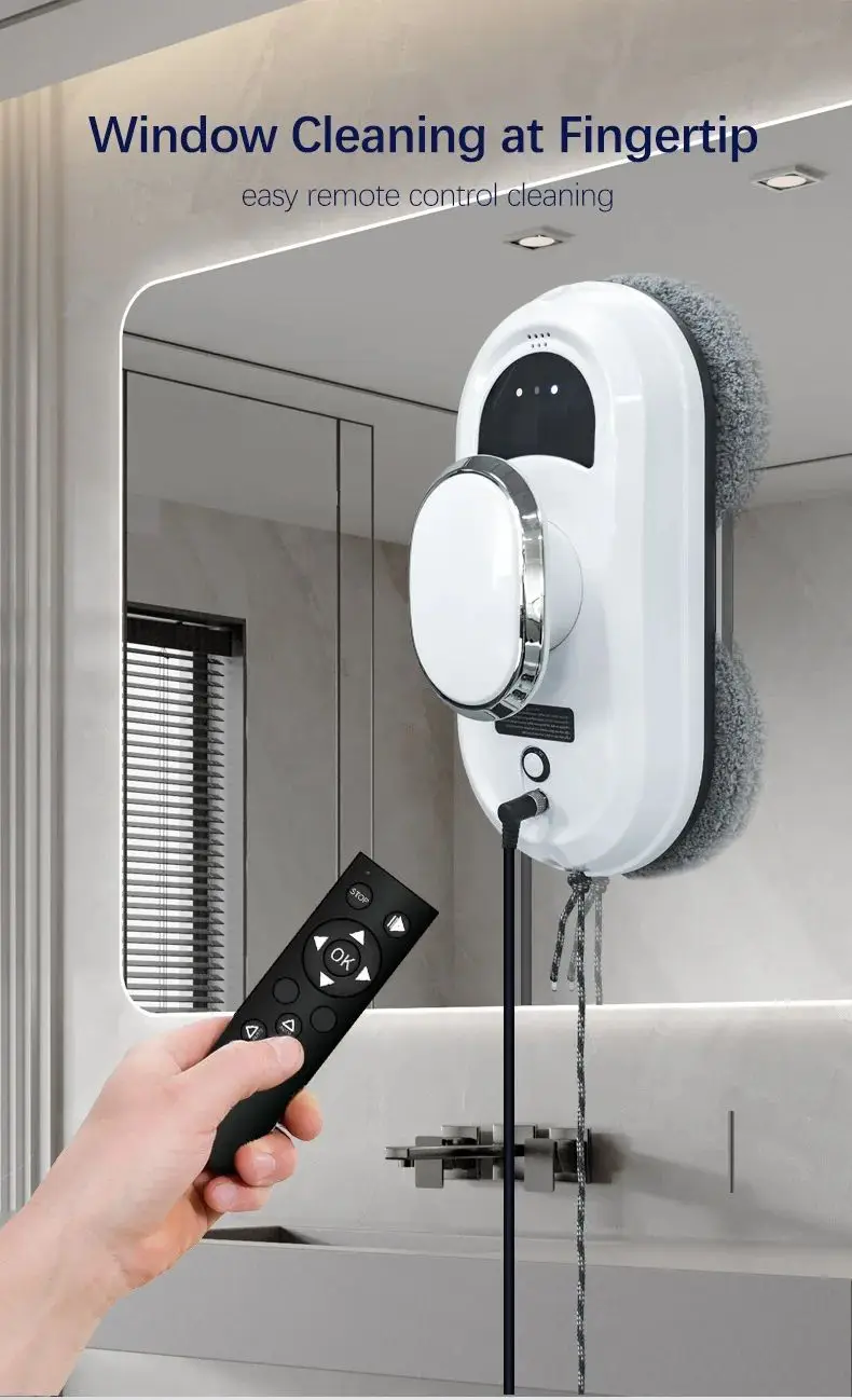 Window Cleaner Vacuum Robot for Glass Cleaning Home Auto Robot Remote Window Clean Self Cleaner Window Cleaner Water