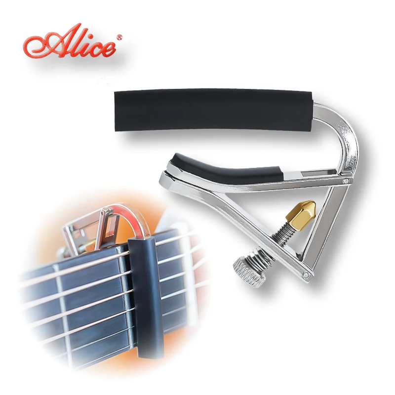 Alice Guitar Capo A007 Alloy Material Knob Locks Fits Steel String Guitars, Guitar Accessories