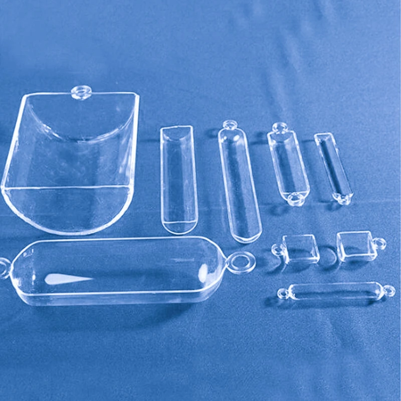 Customized 1200 Degrees Furnace Transparent Silica Glass Tube Quartz Boat