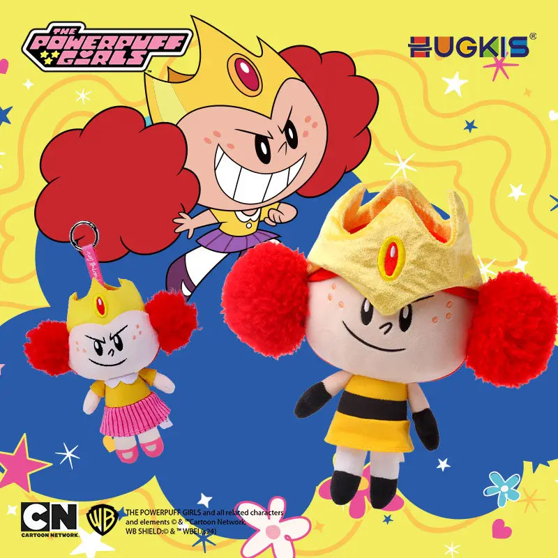 Powerpuff Girls Princess Qian Duoduo plush pendant anime doll Magic Man Jojo cartoon backpack charm toy figurine holiday gift