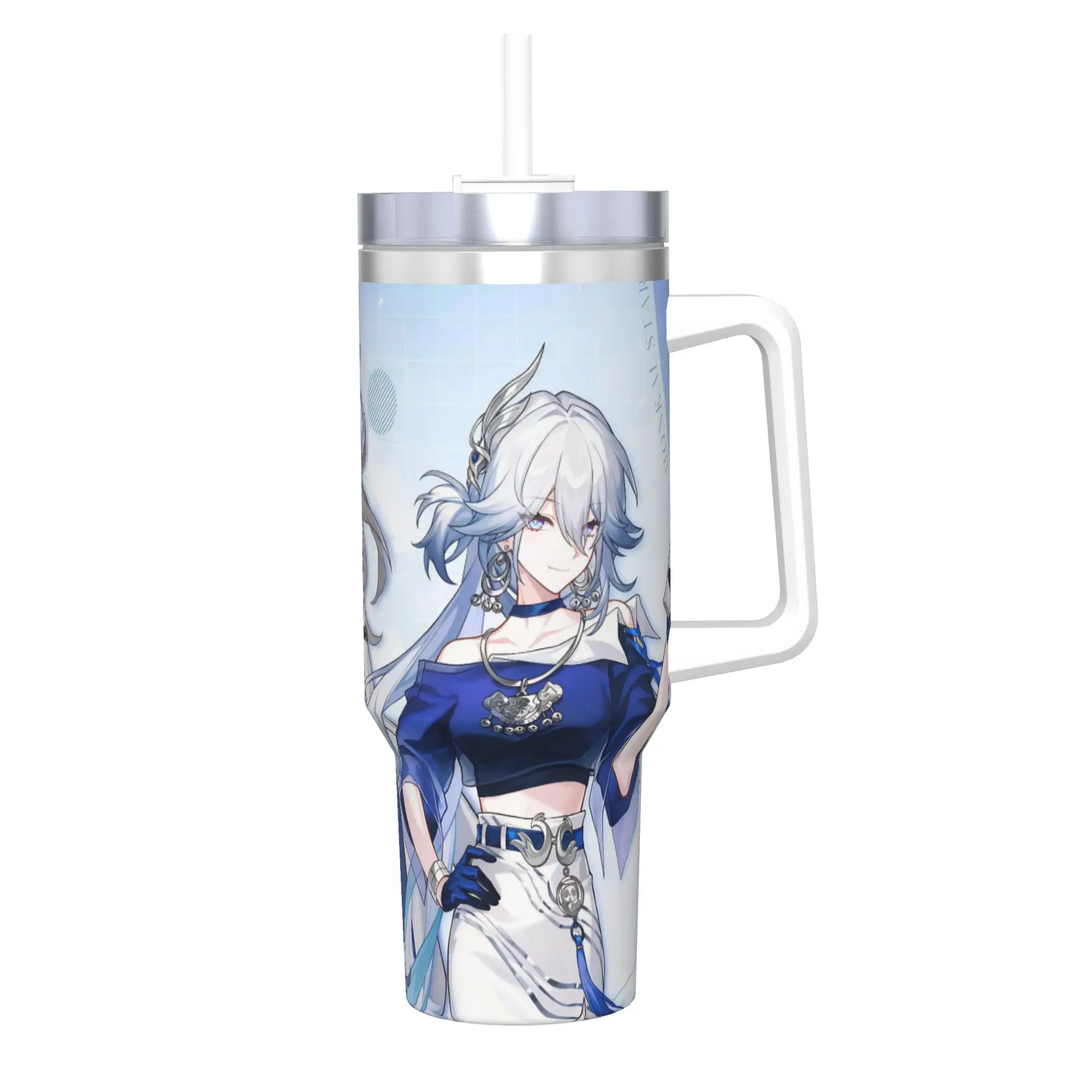 Honkai Star Rail Tumbler 40oz Stainless Steel Double Wall Vacuum Insulated  Mug With Straw