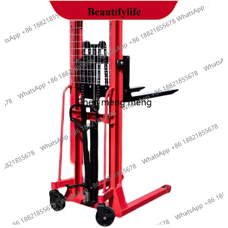 z189 Deposit Price Manual Hydraulic Forklift Stacker Semi-electric Lifting Pallet Truck  Hand-operated Pallet Jack Mini Loader