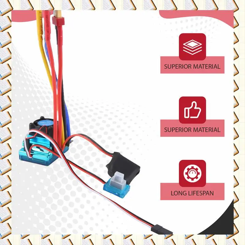 Controlador de velocidade elétrica Esc sem escova A14M à prova d'água à prova de poeira acessório de peça Rc
